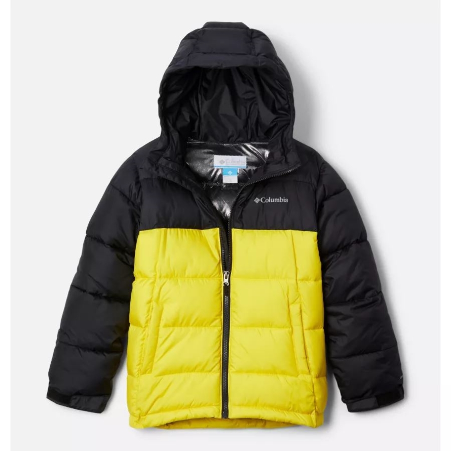 Black/Laser Lemon Kids' Pike LakeJacket Columbia