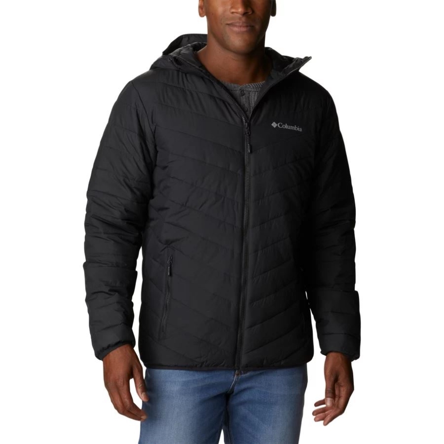 Black Men's Eddie Gorge Omni-Heat Infinity Hooded Jacket Columbia