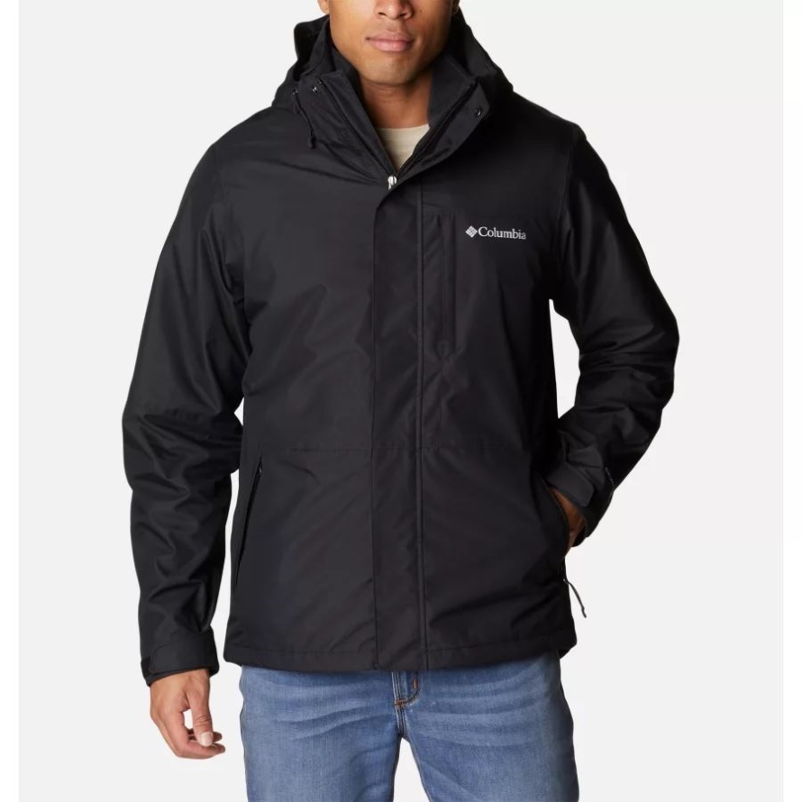 Black Men's Gulfport 3-in-1 Interchange Jacket Columbia