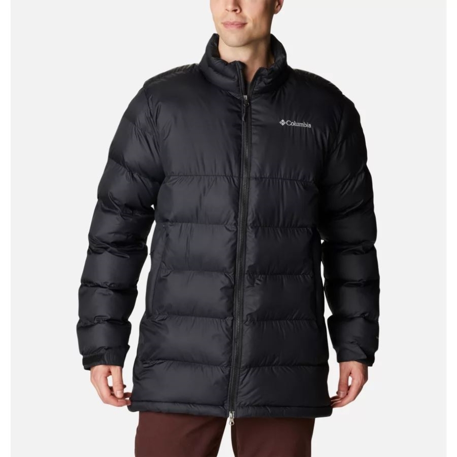 Black Men's Pike Lake Mid Insulated Jacket Columbia Brand