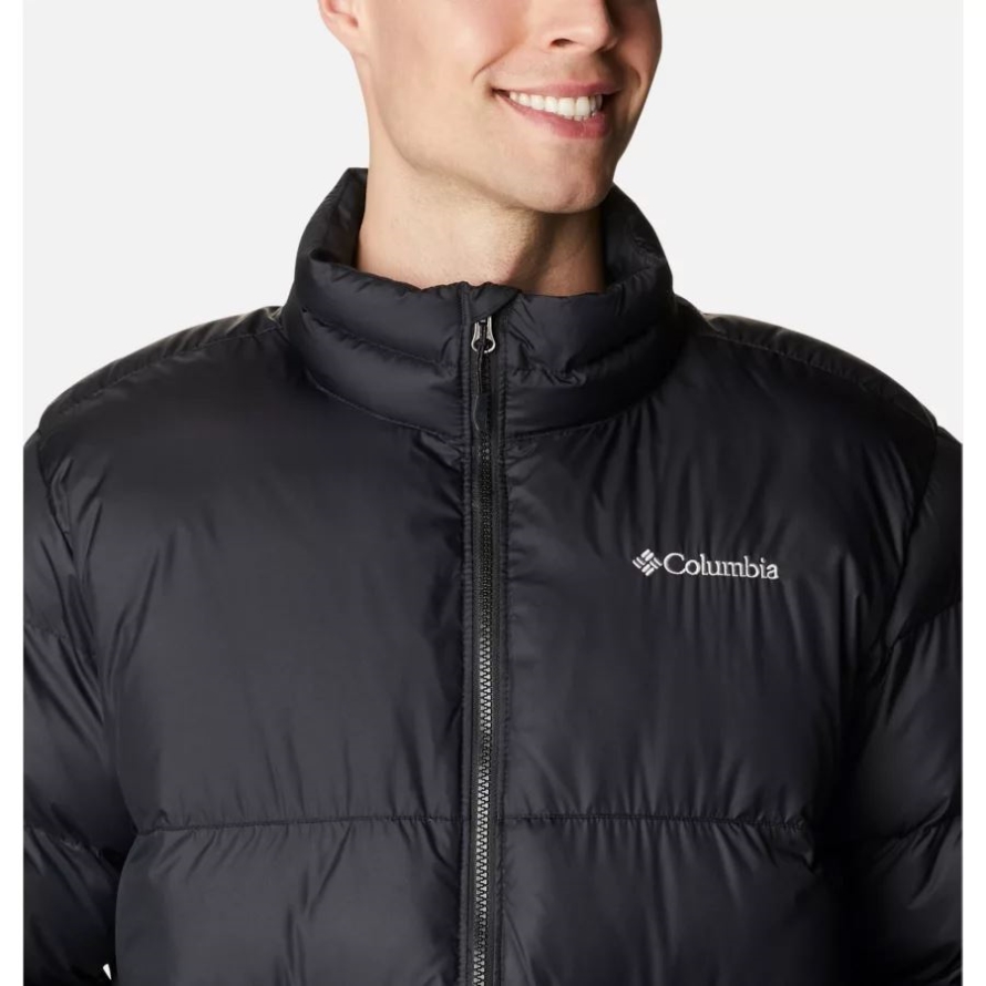 Black Men's Pike Lake Mid Insulated Jacket Columbia Brand