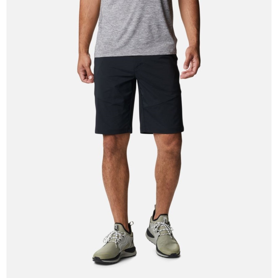Black Men's Tech Trail Shorts Columbia Brand