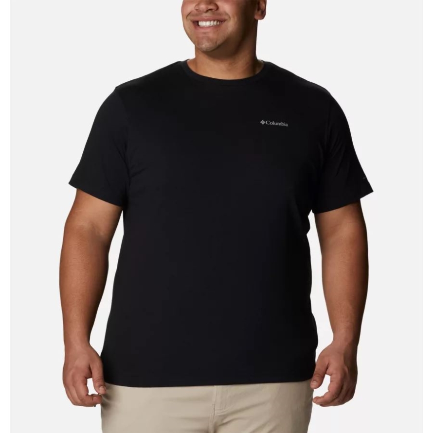 Black Men's Thistletown Hills Short Sleeve Shirt Big Columbia Brand