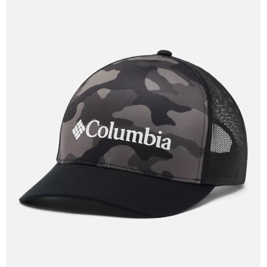 Black Mod Camo Print Punchbowl Trucker Hat Columbia