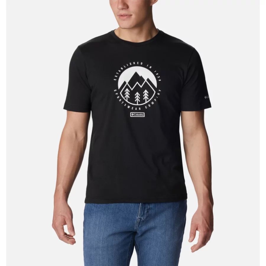 Black/Outdoor Park 2 Columbia Men's Rapid Ridge Graphic T-Shirt