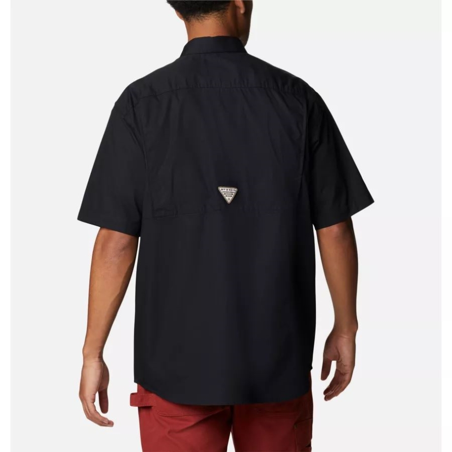 Black/RT Edge Columbia Men's PHG Sharptail Short Sleeve Shirt