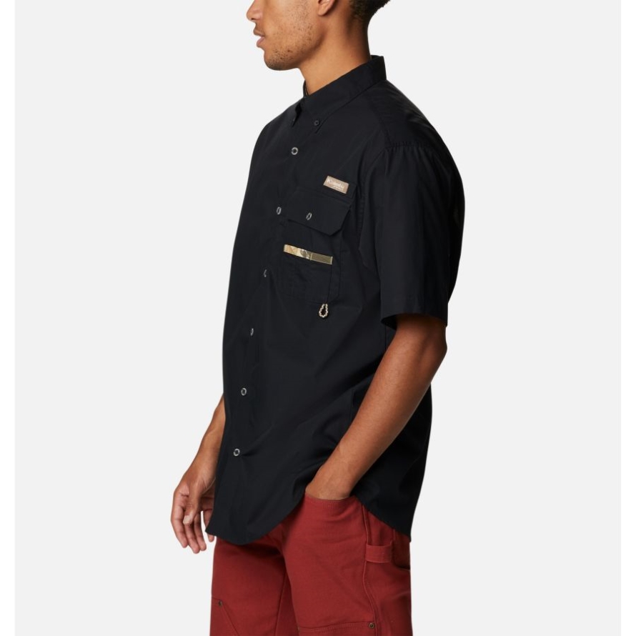 Black/RT Edge Columbia Men's PHG Sharptail Short Sleeve Shirt