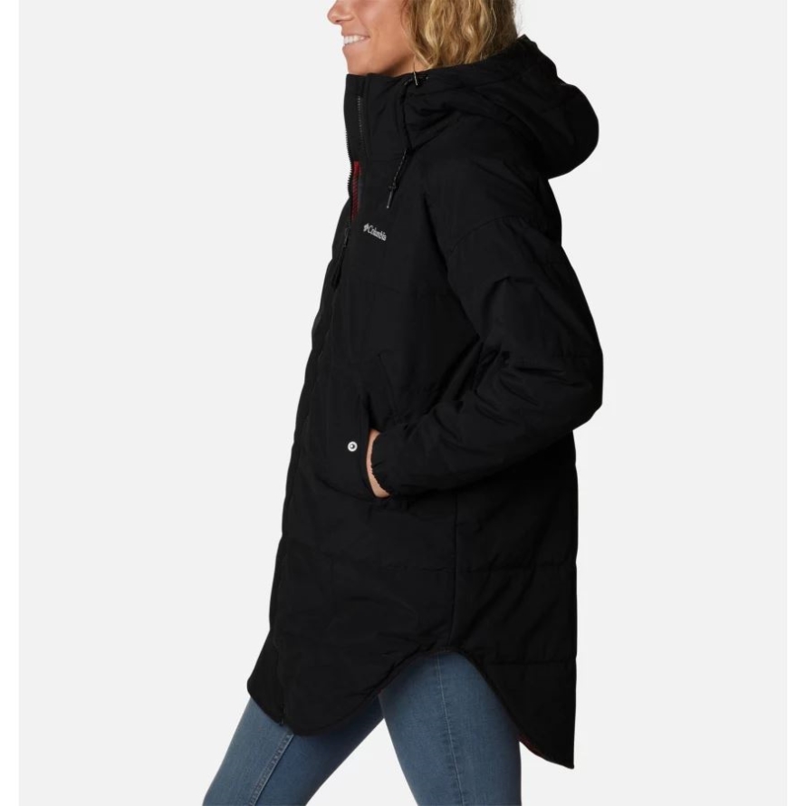 Black/Red Lily Check Print Columbia Women's Chatfield Hill Novelty Jacket