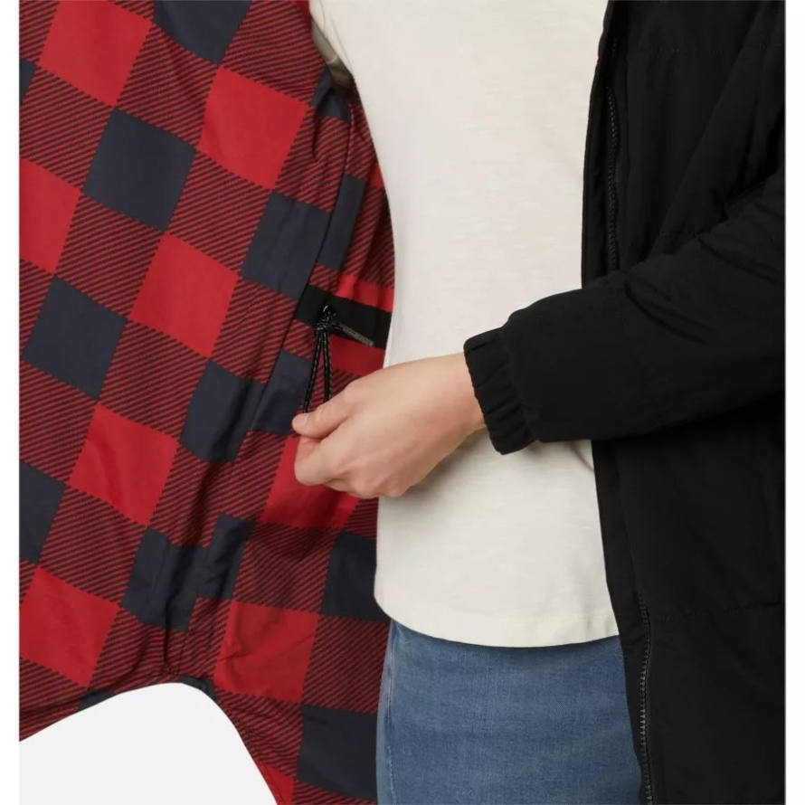 Black/Red Lily Check Print Columbia Women's Chatfield Hill Novelty Jacket