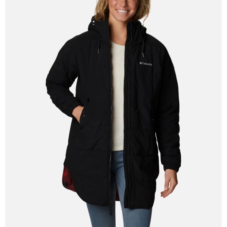 Black/Red Lily Check Print Columbia Women's Chatfield Hill Novelty Jacket