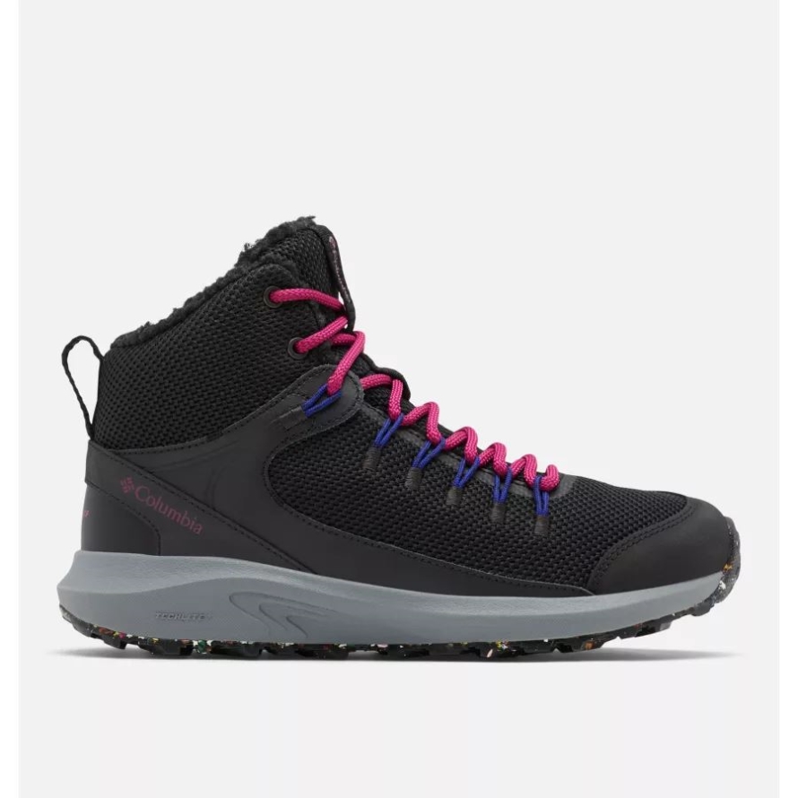 Black/Red Onion Women's Trailstorm Mid Waterproof Hiking Shoe Columbia