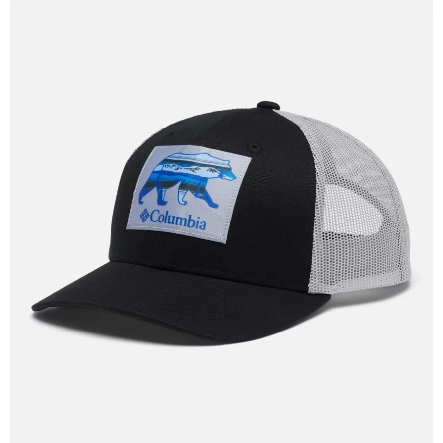 Black Scenic Bear Columbia Youth Columbia Snap Back Cap