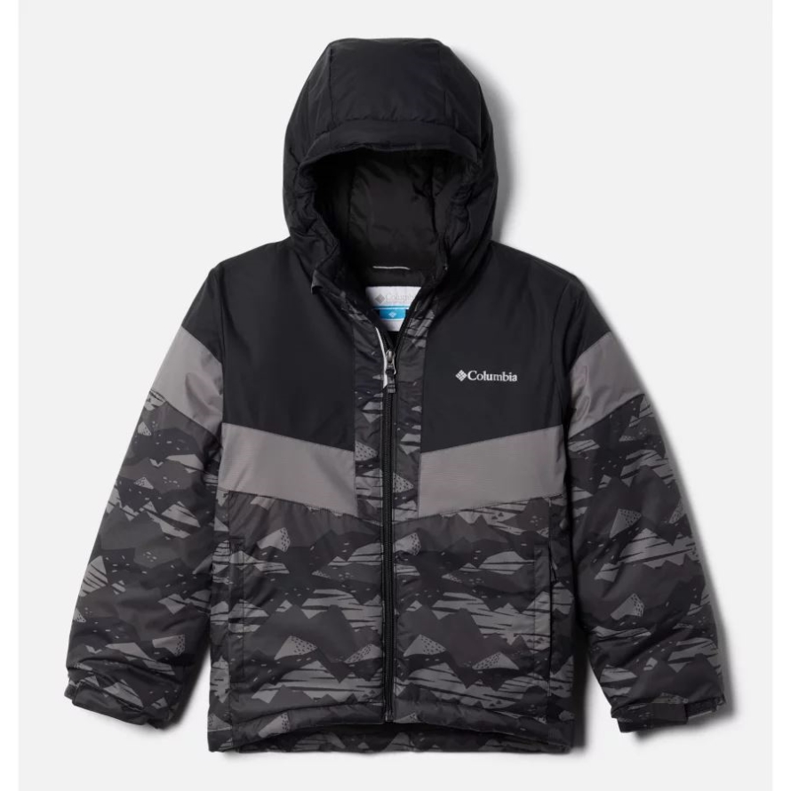 Black Scrapscape Tonal/Black/City Grey Boys' Lightning Lift II Jacket Columbia Brand
