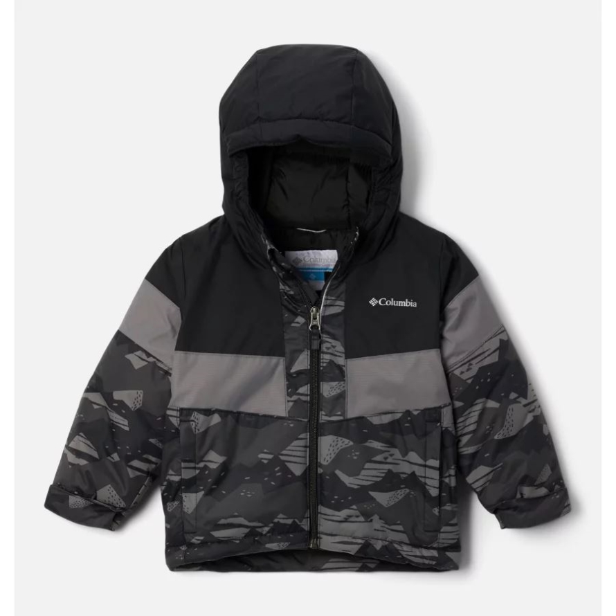 Black Scrapscape Tonal/Black/City Grey Columbia Boys' Toddler Lightning Lift II Jacket