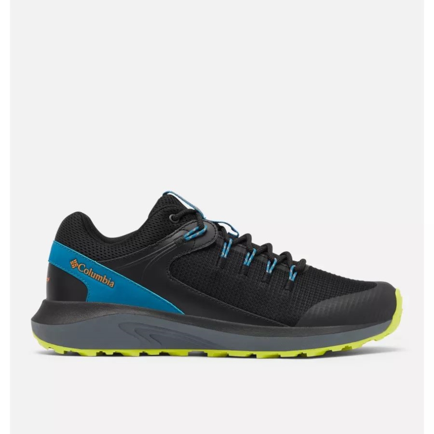 Black/Solar Columbia Men's Trailstorm Waterproof Walking Shoe