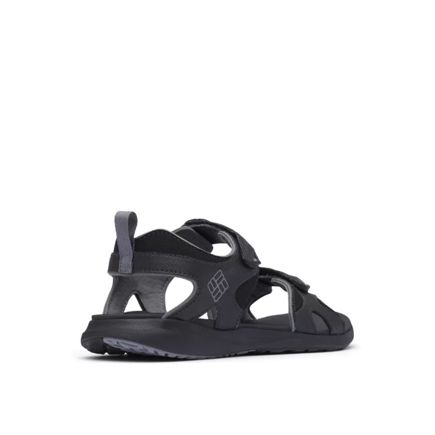 Black/Ti Grey Steel Men's Columbia Brand Ankle Strap Sandal Columbia Brand