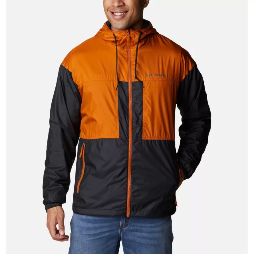 Black/Warm Copper Men's Flash Challenger Lined Windbreaker Columbia