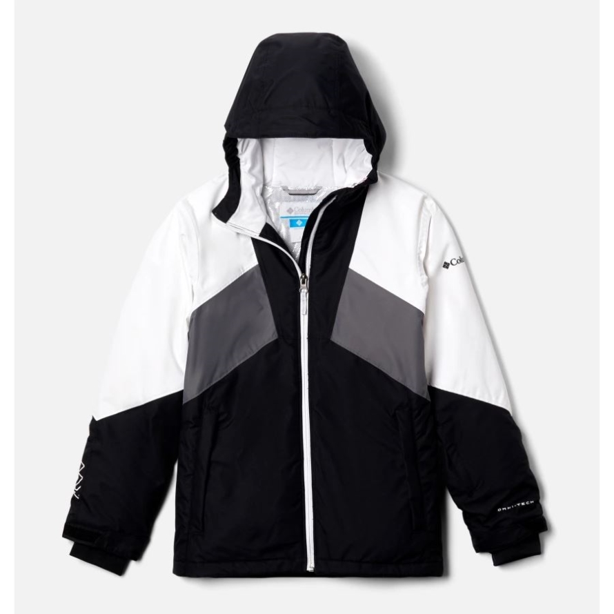 Black/White/City Grey Columbia New Youth Alpine Diva Ski Jacket