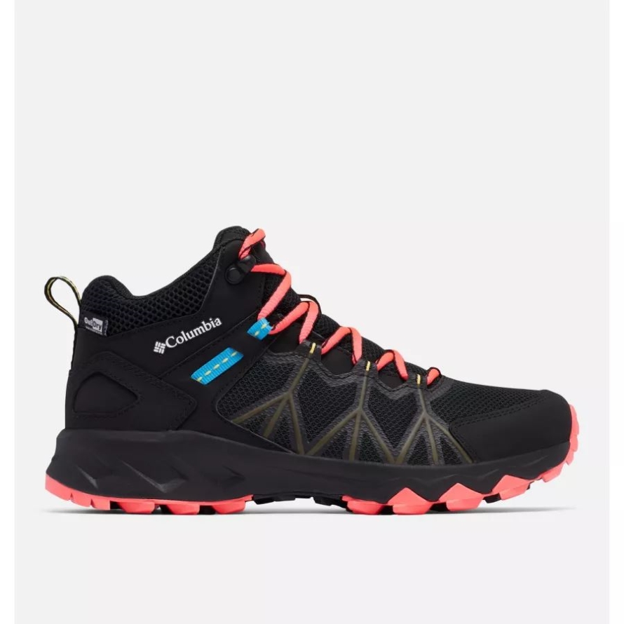 Black/White Columbia Women's Peakfreak II Mid Outdry Walking Boot