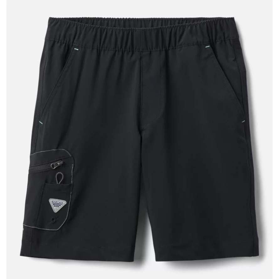 Black/White Stitching Columbia Boys' PFG Terminal Tackle Shorts