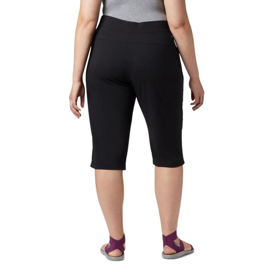 Black Women's Anytime Casual Capri Plus Size Columbia