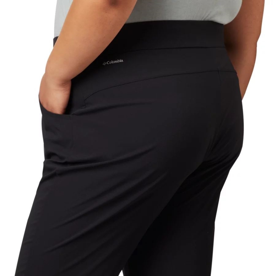 Black Women's Anytime Casual Pull On Pants Plus Size Columbia