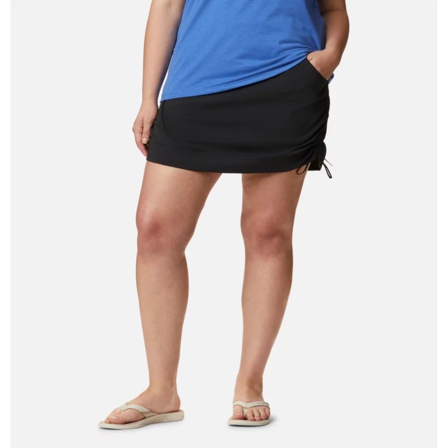 Black Women's Anytime Casual Skort Plus Size Columbia