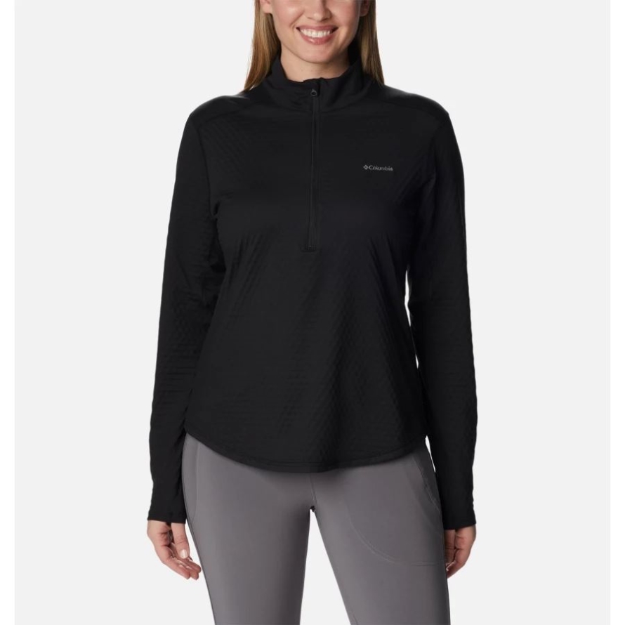 Black Women's Bliss Ascent Half Zip Shirt Columbia
