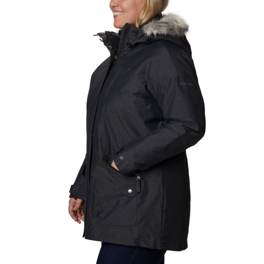 Black Women's Carson Pass Interchange Jacket Plus Size Columbia