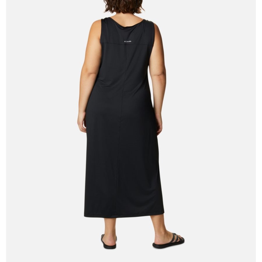 Black Women's Chill River Midi Dress Plus Size Columbia