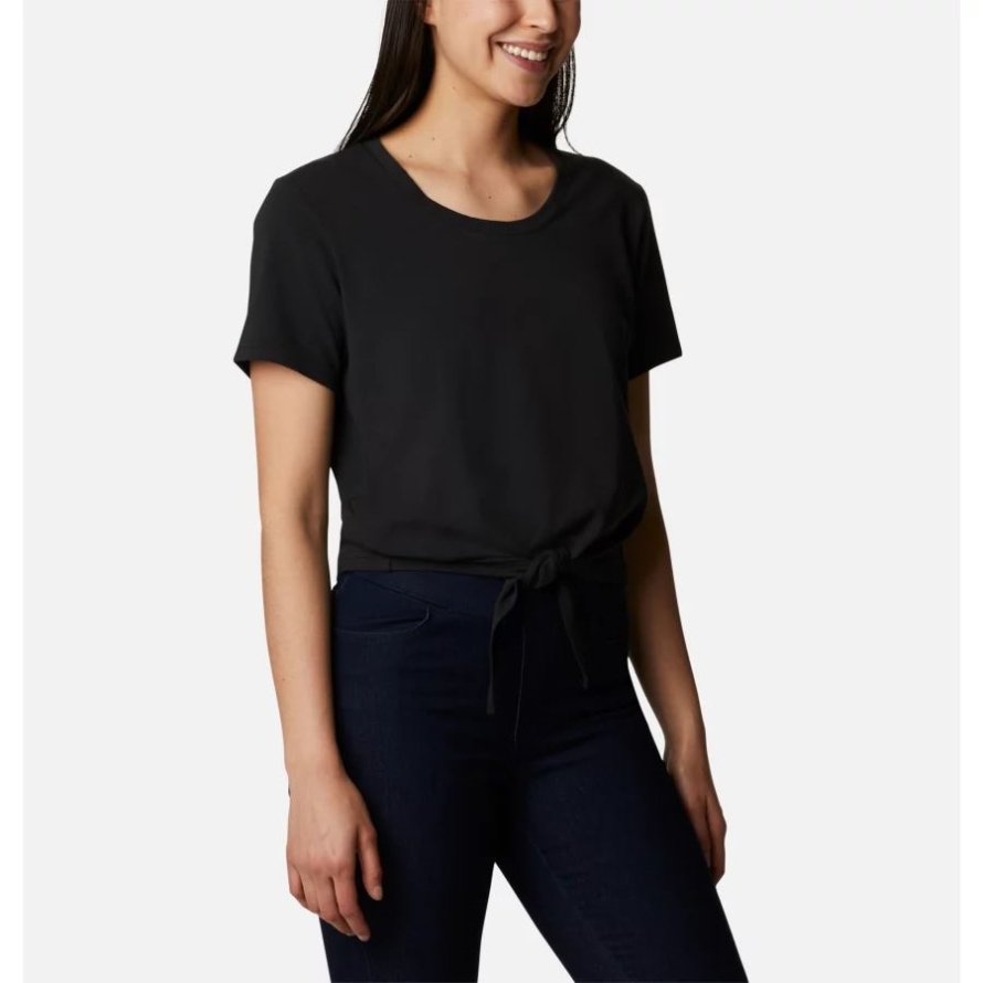 Black Women's Columbia Trek Short Sleeve Shirt Columbia