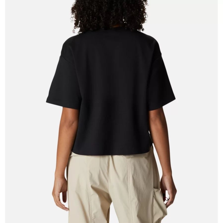 Black Women's Field Creek Cropped T-Shirt Columbia