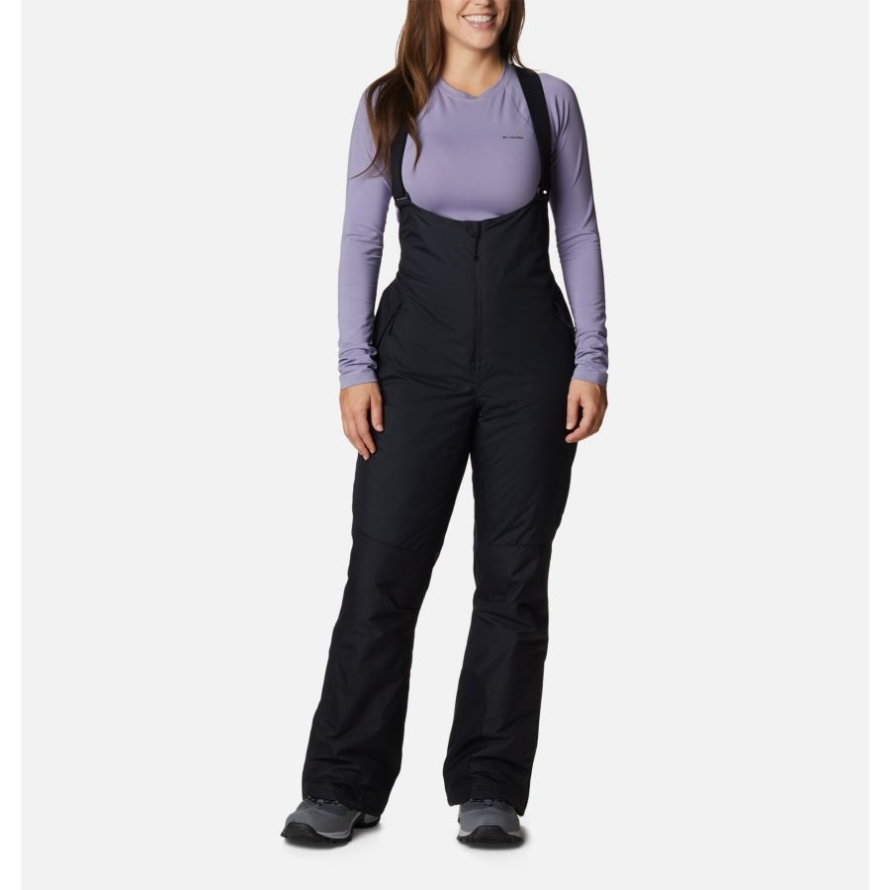Black Women's Iceventure Waterproof Ski Bib Columbia