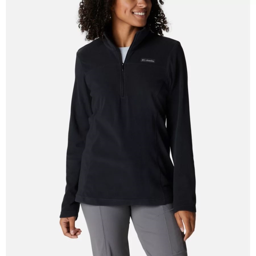 Black Women's Lake Aloha Half Zip Fleece Pullover Columbia