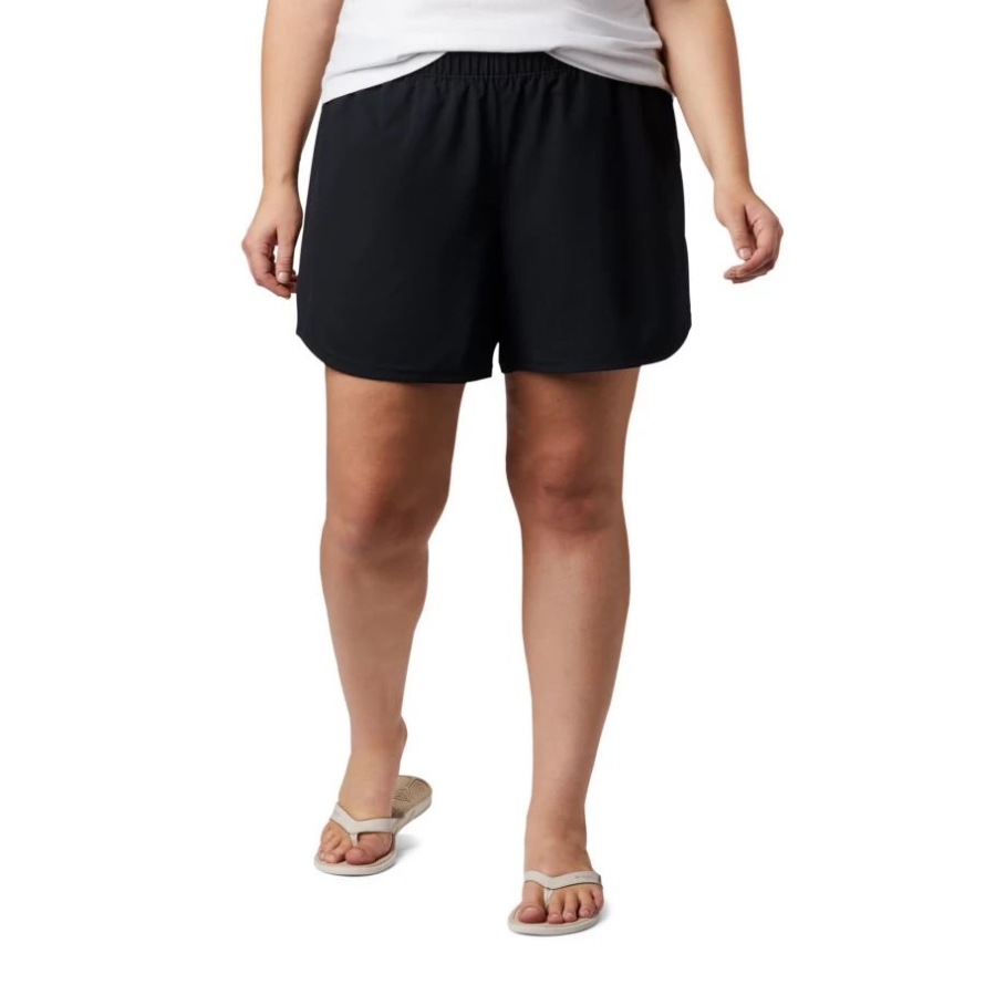 Black Women's PFG Tamiami Pull-on Shorts Plus Size Columbia