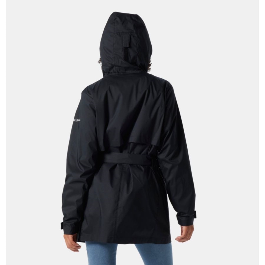 Black Women's Pardon My Trench Rain Jacket Columbia