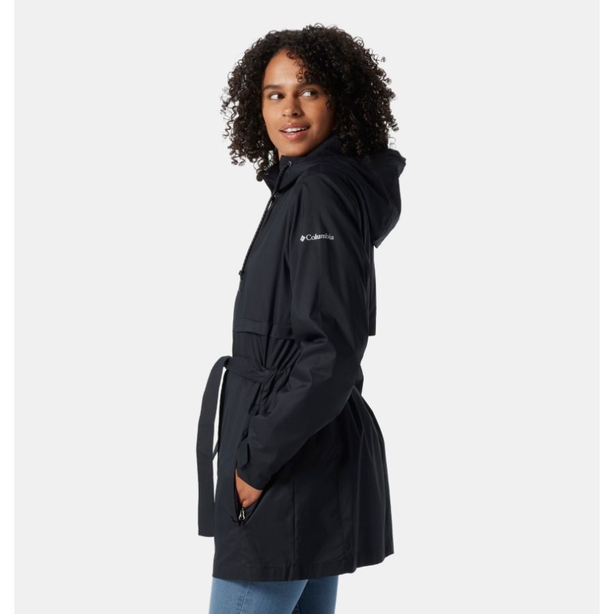 Black Women's Pardon My Trench Rain Jacket Columbia