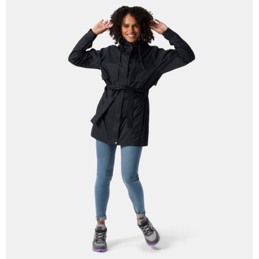 Black Women's Pardon My Trench Rain Jacket Columbia