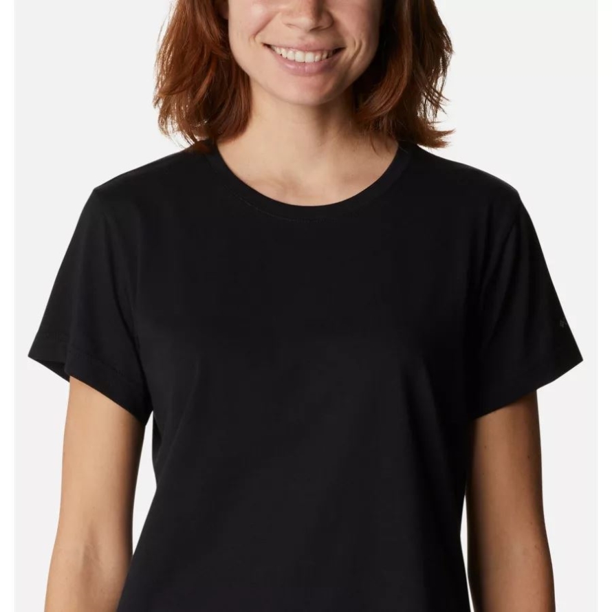 Black Women's Sapphire Point Short Sleeve Shirt Columbia