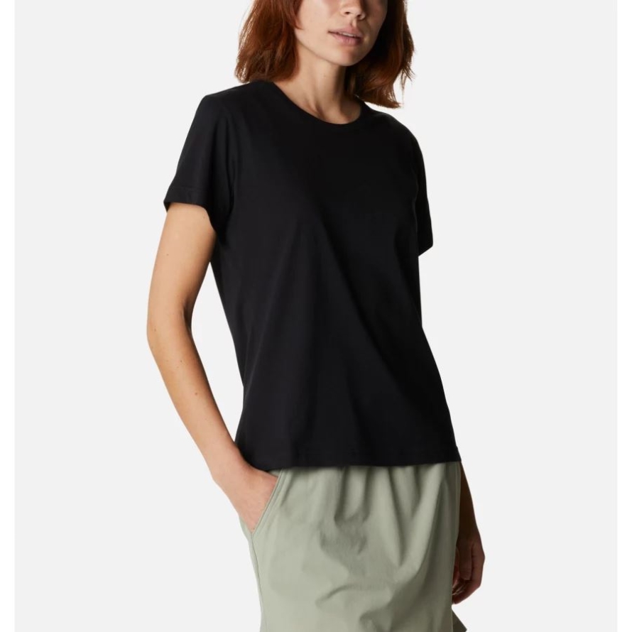 Black Women's Sapphire Point Short Sleeve Shirt Columbia