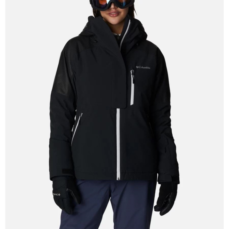 Black Women's Snow Slab Black Dot Jacket Columbia