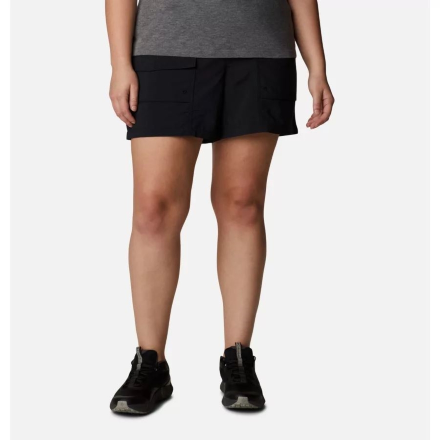 Black Women's Summerdry Cargo Shorts Plus Size Columbia Brand