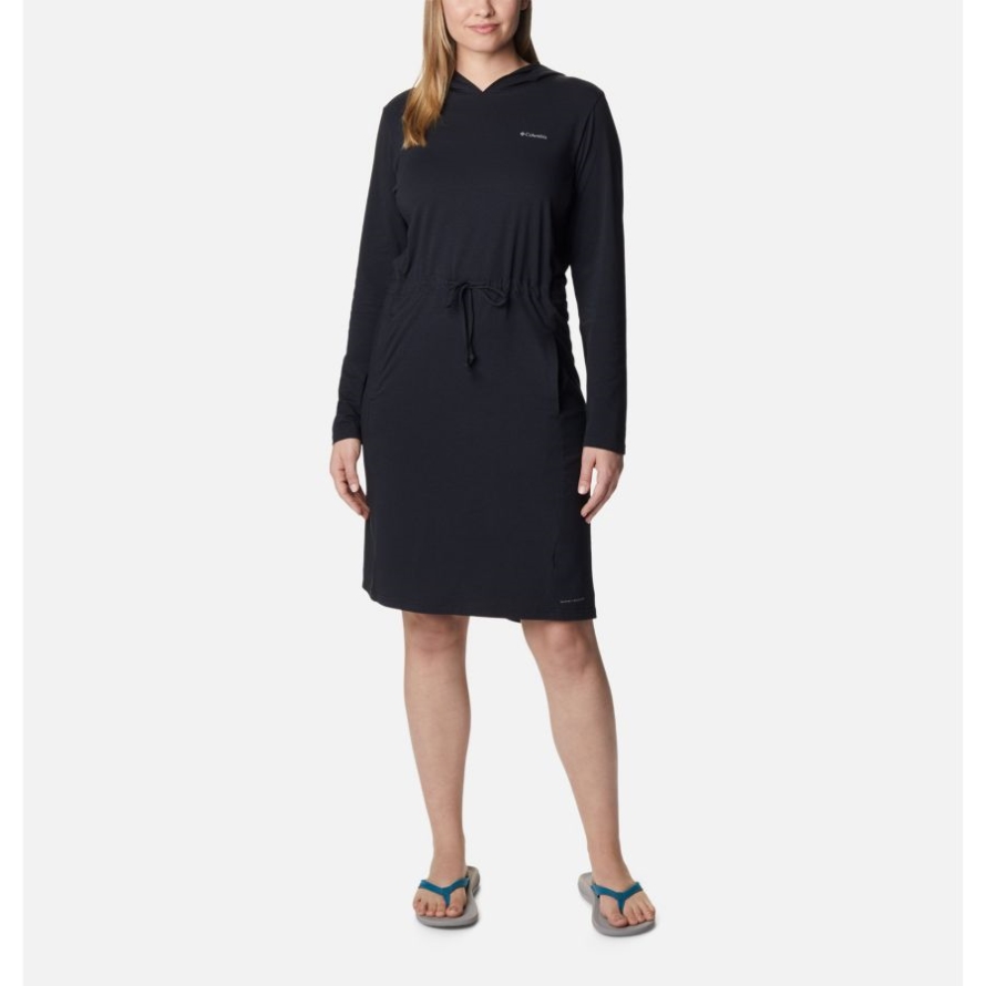 Black Women's Sun Trek Hooded Coverup Columbia