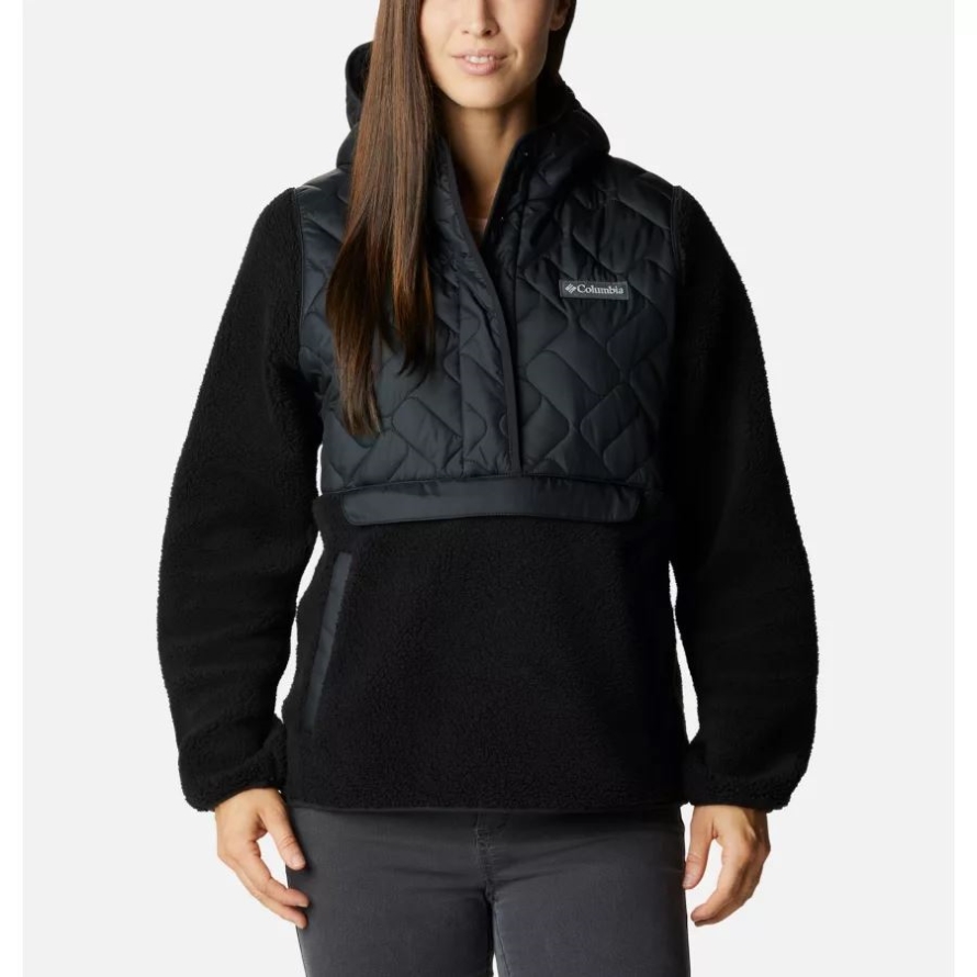 Black Women's Sweet View Hooded Fleece Pullover Columbia