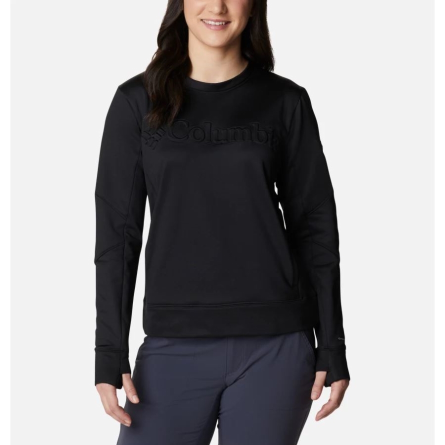 Black Women's Windgates Tech Fleece Sweatshirt Columbia