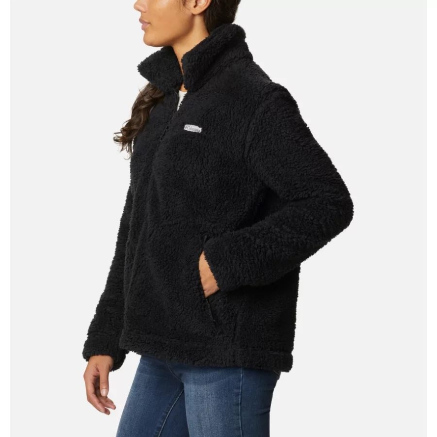 Black Women's Winter Pass Sherpa Full Zip Jacket Columbia