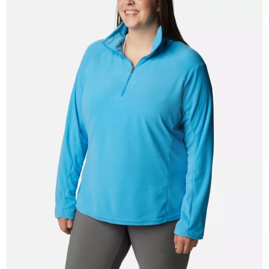 Blue Chill Columbia Women's Glacial IV 1/2 Zip Plus Size