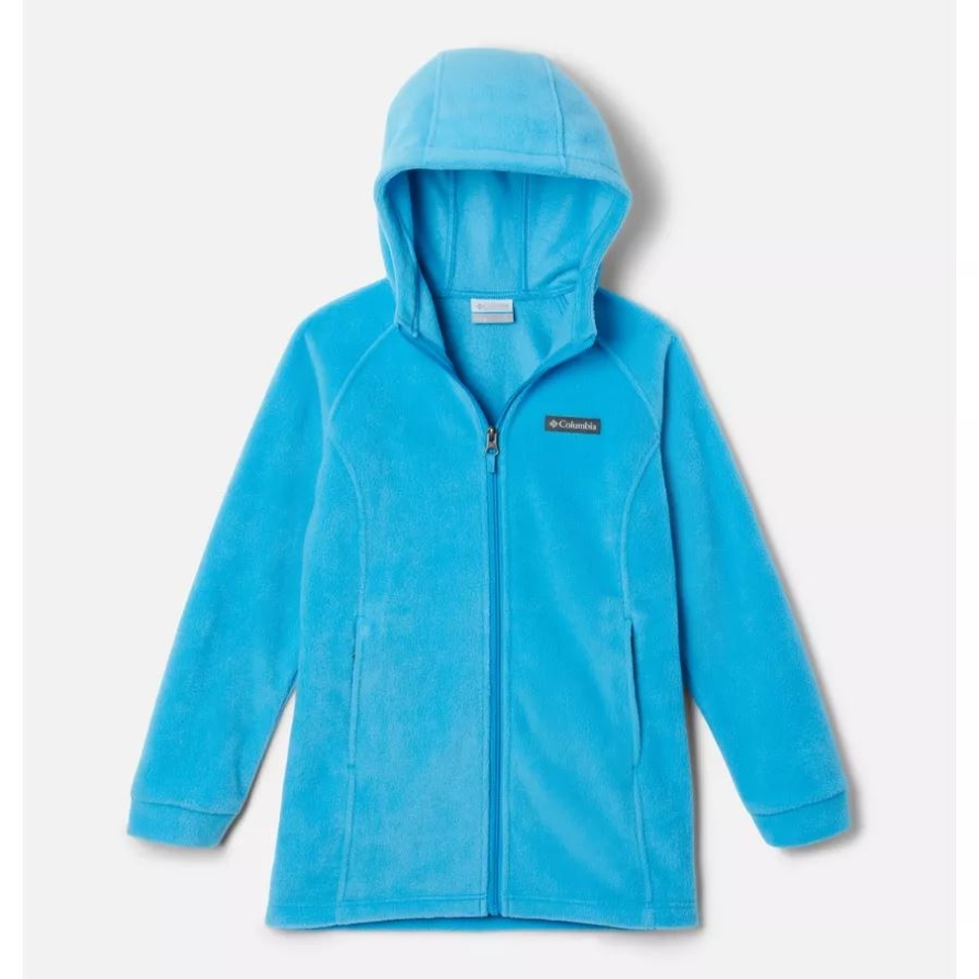 Blue Chill Girls' Benton Long Fleece Hoodie Columbia