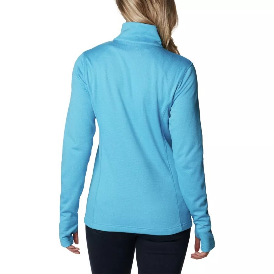 Blue Chill Heather Columbia Women's Park View Technical Fleece Jacket