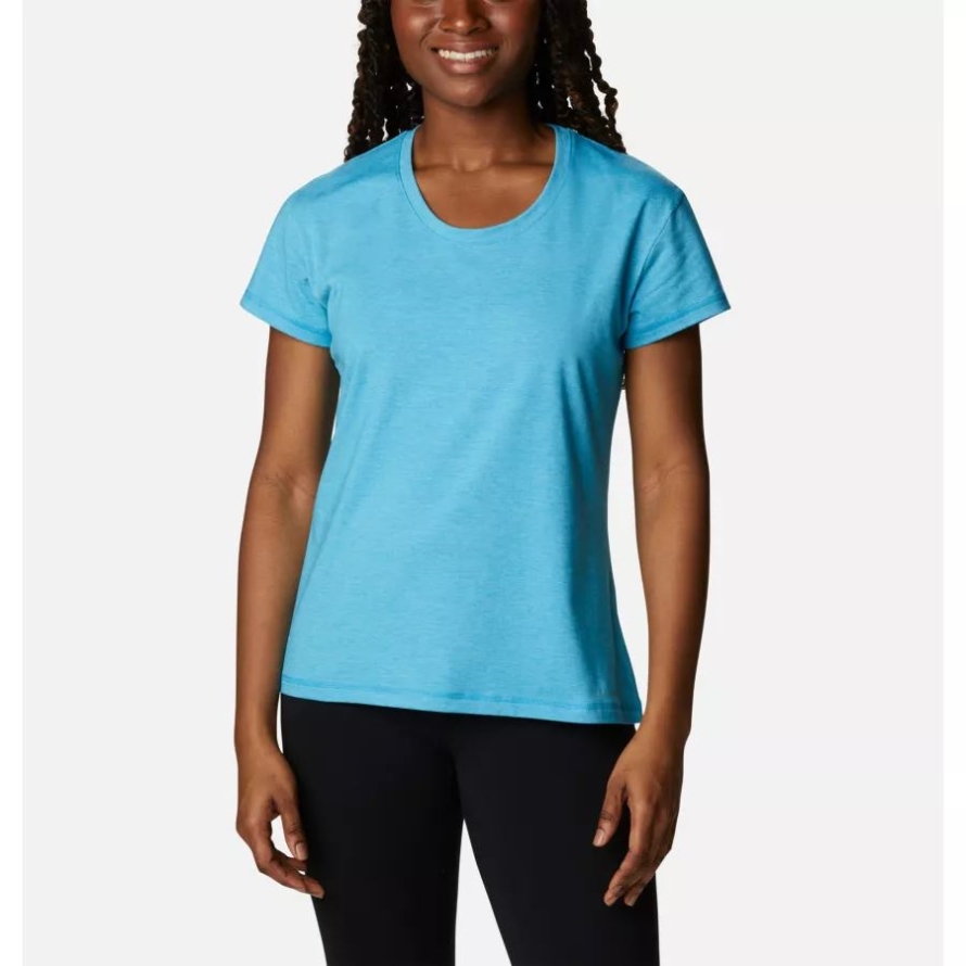 Blue Chill Heather Women's Sun Trek T-Shirt Columbia